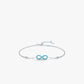 Sterling silver infinity bracelet