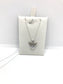 Sterling silver heart with wings necklace