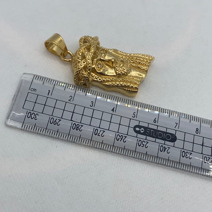 Gold Pated Jesus Face