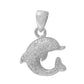 Real silver dolphin  necklace