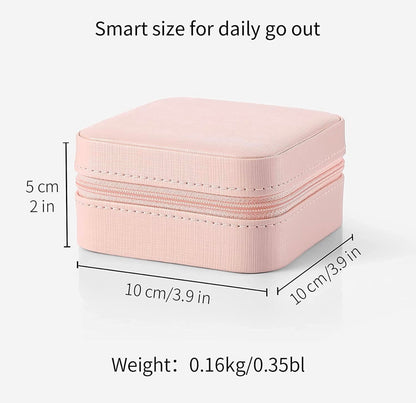Let your jewelry accompany you safely with our Faux leather jewelry box
