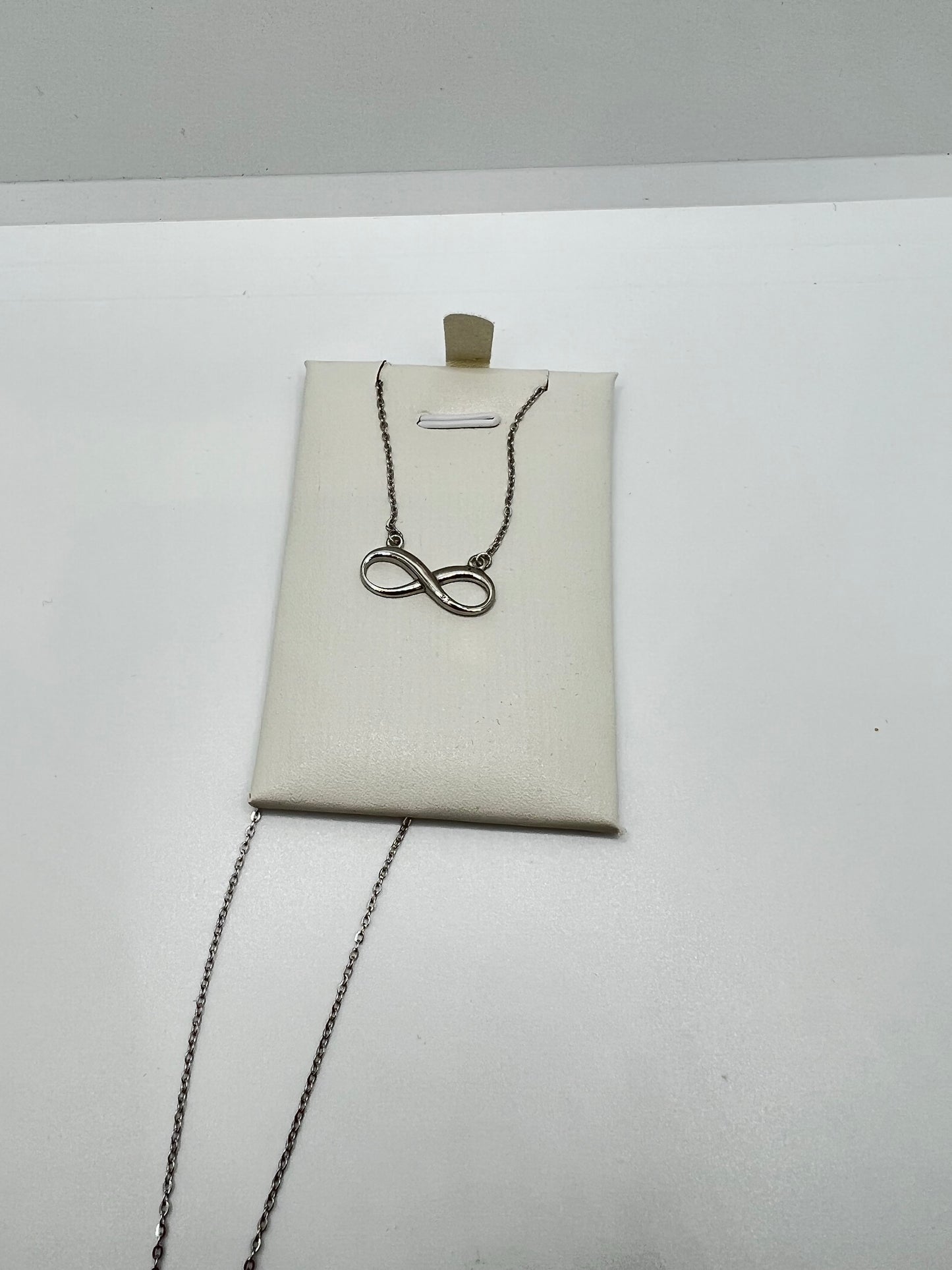 Real silver infinity necklace