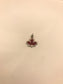Sterling silver maple leaf pendant