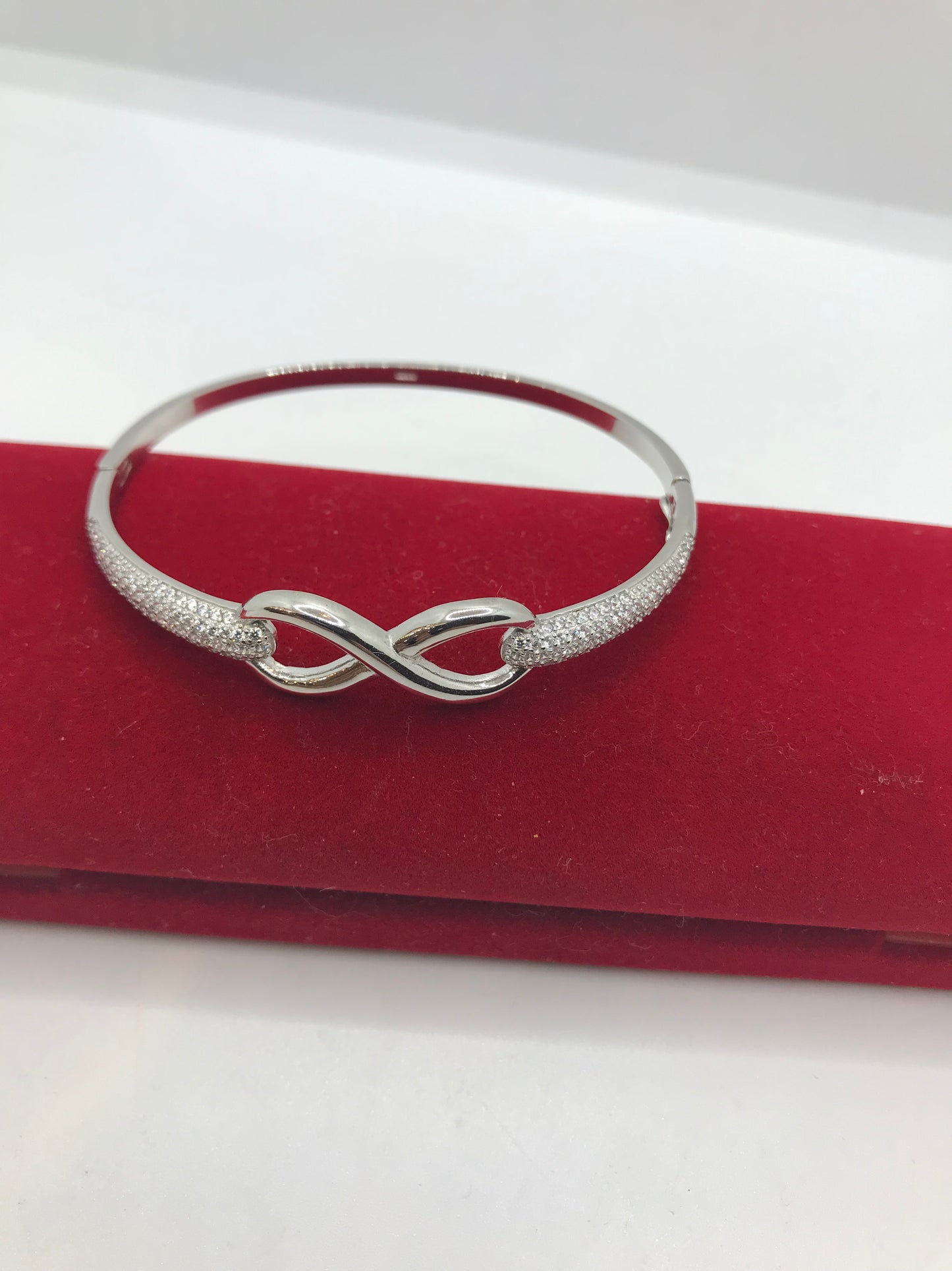 Real silver infinity ♾ bangle