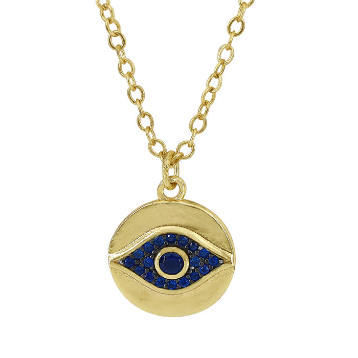 Sterling silver evil eye  necklace