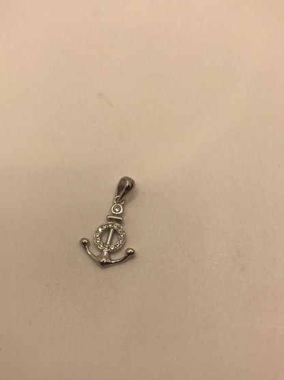Sterling silver anchor pendant