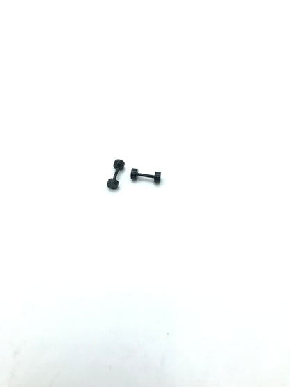 Stainless steel screw back studs(black color)