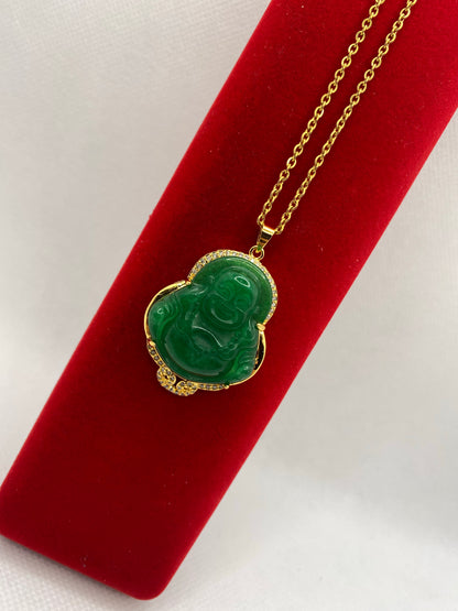 Jade buddha clearance gold chain