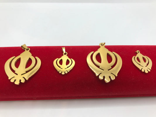 Collier Khanda ; plaqué or 18 carats