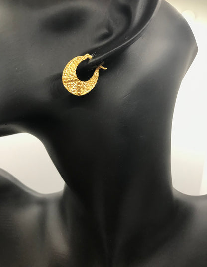 24k ਸੋਨੇ ਨਾਲ ਭਰਿਆ ਅਸਲੀ ਚਾਂਦੀ ਦਾ ਆਸਾਨ ਪਹਿਨਣ ਵਾਲਾ ਨੱਤੀਆਂ