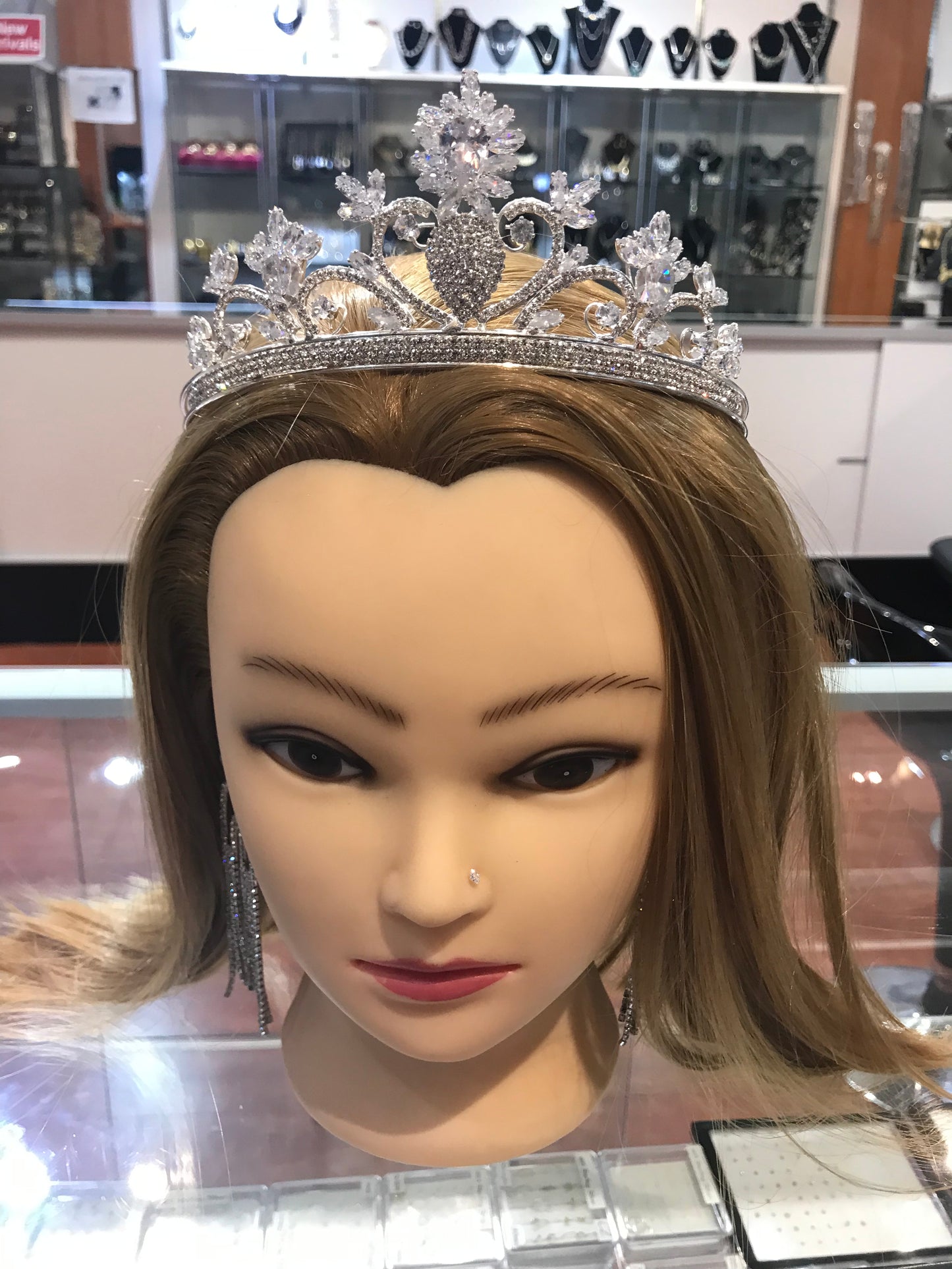 Silver fashion tiara