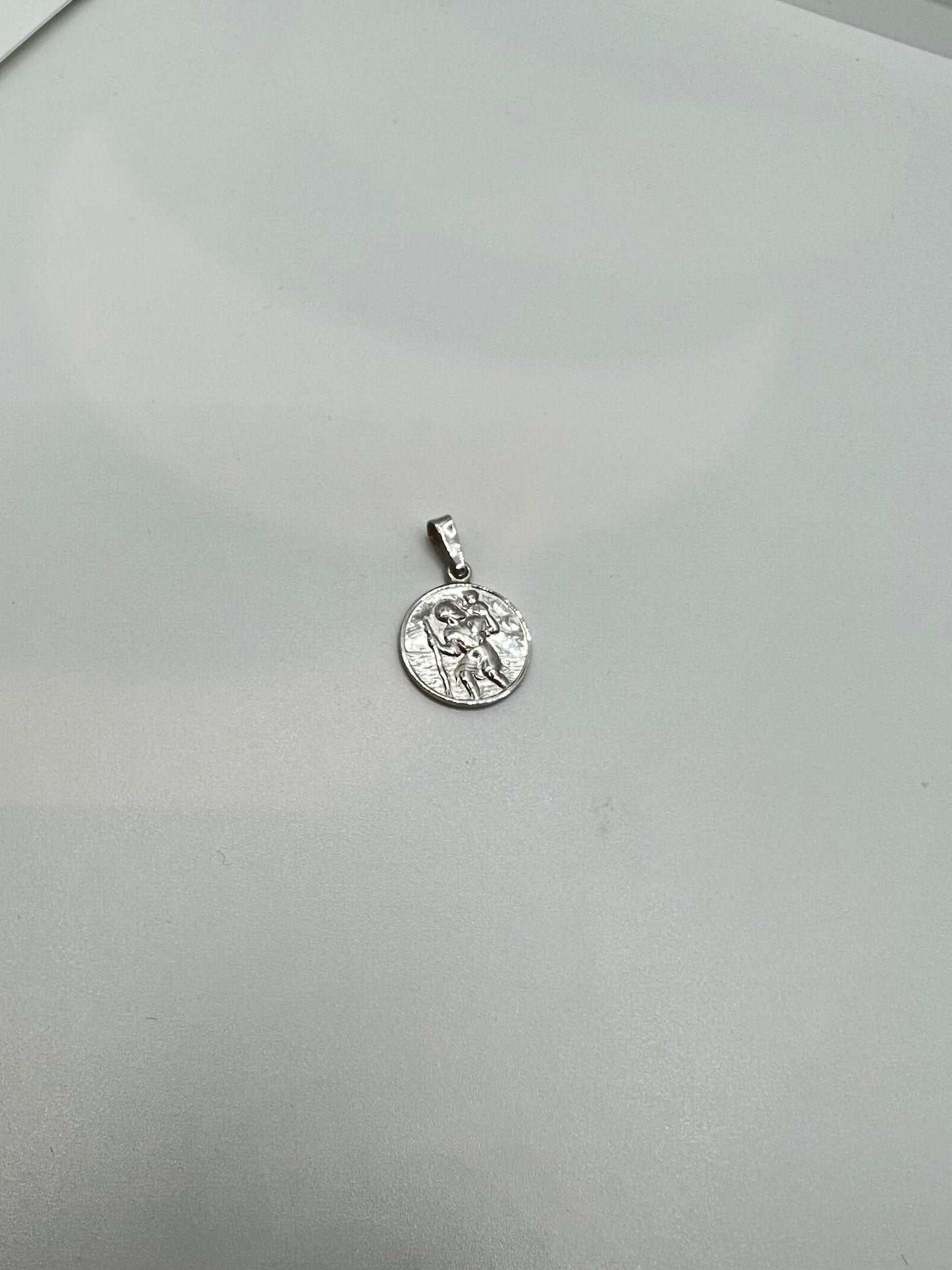 Real silver saint Christopher pendant