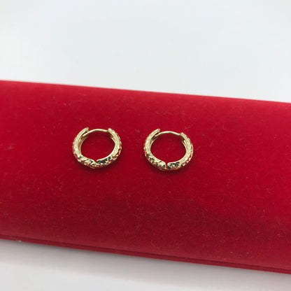 Boucles d'oreilles créoles en or 10 carats