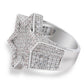 Hiphop hot selling iced out bling bling star ring - 7Jewelry