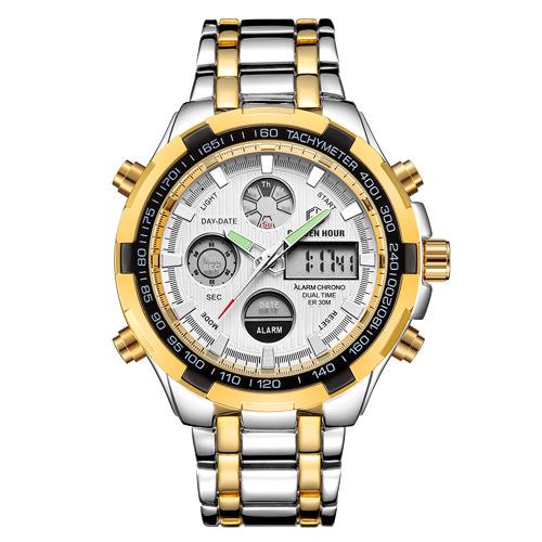 White face fashion watches for men