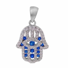 Collier main de Fatima en argent sterling