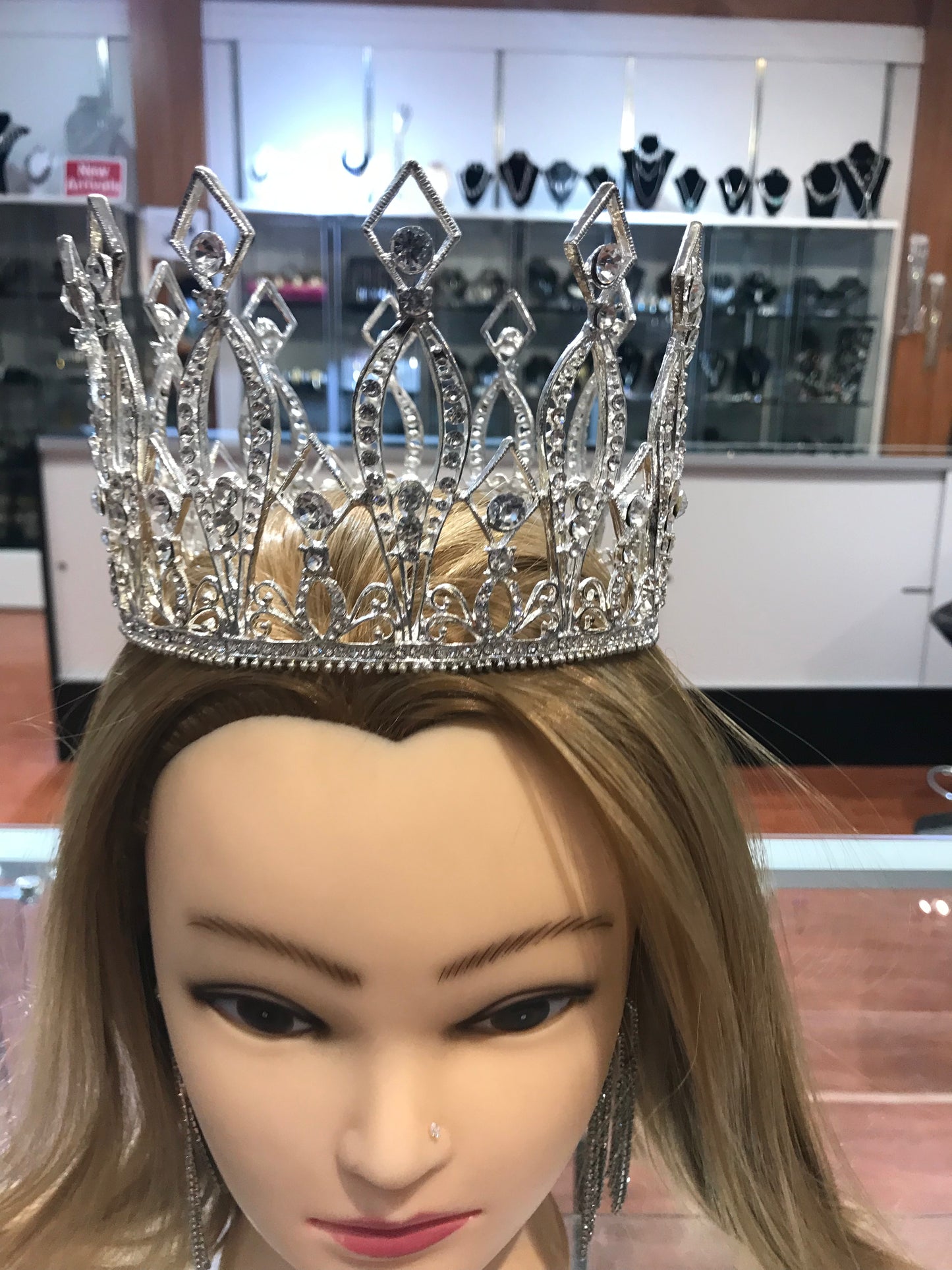 Silver wedding crown