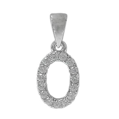 Sterling silver letter initial pendant