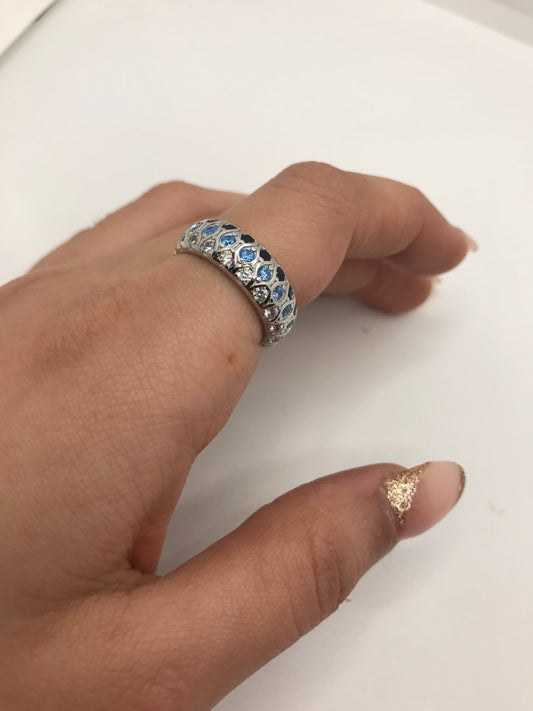 Bague à bande épaisse en argent sterling