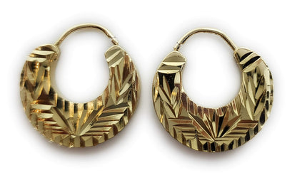 Boucles d'oreilles Nattiyan faciles à porter ; Argent et Or