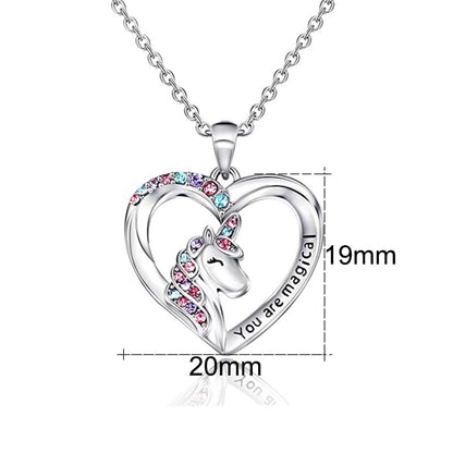 Collier licorne en argent sterling